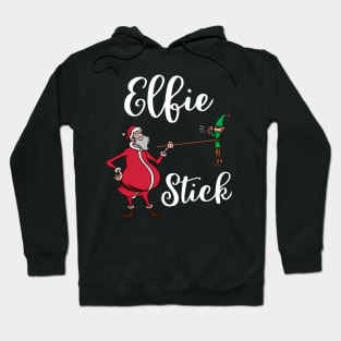 Funny Elf Pun Selfie Stick Santa Claus Christmas Meme Gift Hoodie